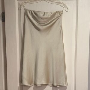 Zara Strapless Satin Dress